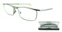 在飛比找Yahoo!奇摩拍賣優惠-#嚴選眼鏡#= FORMMAX 銀灰色純鈦攜帶折疊式扁盒裝鏡