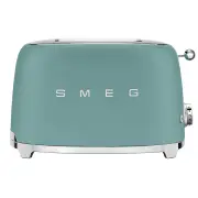 Smeg 50's Retro Style Aesthetic 2 Slice Toaster Emerald Green TSF01EGMAU