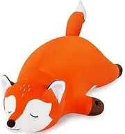 30'' Giant Foxy Plush Stuffed Animal- Fox Plush Pillow, Orange Fox Plushies, Large Sleeping Fox Plush Toy, Cute Hugging Plush Pillow, Room Decor Christmas Birthday Gifts for Kids Girls Boys