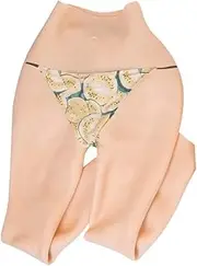 [YAPOKCDS] Crossdressing Silicone Trousers, Realistic Fake Vagina Underwear, Hip Enhancer Trousers for Cosplay, Transgender, Colour 2, 30