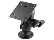 RAM Short Arm Mount with 3.68" Round Base, 2.25" Ball and 100x100mm VESA Plate