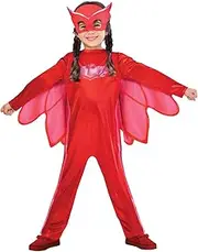 Amscan 9902949 - Girls Official PJ Masks Licensed Owlette Fancy Dress Costume - 5-6 Yrs