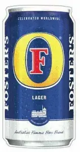 10cm FOSTERS BEER Can Beer Can Sticker Bar Fridge Car sticker Bumper Sticker