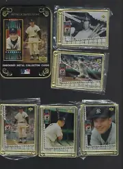 Mickey Mantle 1995 Metallic Impressions, Cooperstown, 5 Metal Cards in Tin, NEW