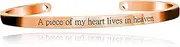 [Uloveido] Stainless Steel Inspirational Bracelets for Women Engraved Personalized Mantra Initial Motivational Cuff Bangle Y460