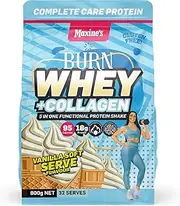 Maxine's Burn Whey + Collagen Vanilla Soft Serve Gluten Free Protein Powder 800 g