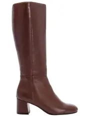 [Easy Steps] Debut Knee Boot in Chocolate Leather