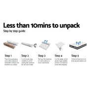 Bedding Rumba Tight Top Pocket Spring Mattress 24cm Thick - Queen