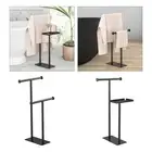 Towel Rack Towel Bar Stand 2 Tier Freestanding Towel Shape Sturdy Blanket Rack