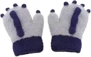 [VALICLUD] 1 Pair Warm Cashmere Gloves Adorable Thick Winter Finger Gloves for Soft Comfortable Touch Full Finger Coverage present for Birthdays Holidays Grey