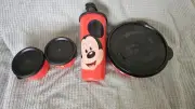 Tupperware Mickey Mouse Magic Snack Set 16oz Tumbler Bowl 2 Snack Cups Sippy Lid