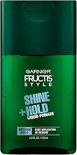 Garnier Hair Care Fructis Style Shine and Hold Liquid Hair Pomade for Men No Drying Alcohol, 4.2 Fl Oz