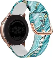 [TIOYW] 20mm Silicone Watchband for Garmin VENU SQ/Venu 2 Plus/Vivomove HR/vivoactive 3 3t/Forerunner 645 245 158 55 Girl Strap Correa