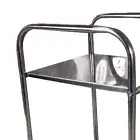 H (Two Boards)Storage Shelf Stainless Steel Heavy Duty Rack Side Shelving Table