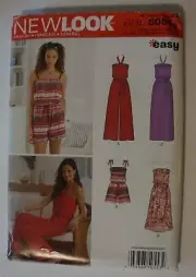 New Look 6291 0553 Missses Dress Romper Jumpsuit Sz 4-16 sewing pattern