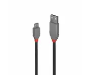 LINDY 3m USB2 A-Micro-B Anthra Line