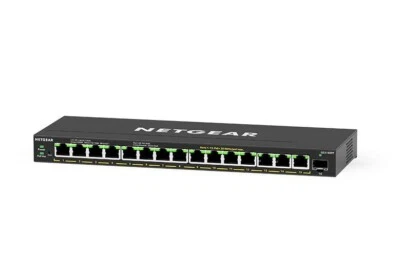 Netgear (GS316EP) 16-Port Web Managed Switch PoE+(16) 180W Desk/Wall