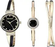 [Anne Klein] Women's Premium Crystal Accented Watch and Bangle Set