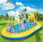 3-in-1 Inflatable Sprinkler Pool For Kids, Cute Dinosaur Kiddie Pool