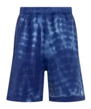 Marcelo Burlon County Of Milan Logo Embroidered Soundwaves Shorts Blue