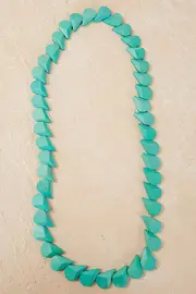 Faceted Falling Droplets Long Necklace--RAR-300611