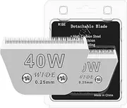 Newbulu 40W Dog Grooming Wide Blade,Detachable Pet Dog Grooming Blades,Compatible with Andis,Oster A5,Wahl km10 Clippers.Cutting Length1/100(0.25mm)