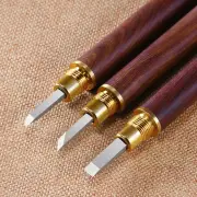 Woodworking Stone Knife Carbide Engraving Chisel Set with Split Stamp Knife with a Portable Bag for Seal Engraving Stone
