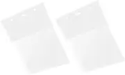 HOOTNEE 2pcs Transparent Wall File Organizer Hanging File Pockets for Documents Magazines Storage Space Saving Design for Office Use