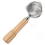 Natural Handle Coffee Filter Basket Coffee Bottomless Portafilter for Coffee