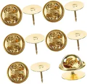 [TEHAUX] 100 Sets Spurs Butterfly Hat Vintage Clutch Metallic Clutch Pin Backs for Crafts Boutonniere Pin Vintage Tie Tacks Badge Pin Back Clutch Pin Backs Locking Pins with Clutch Back