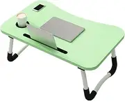 Laptop Tray with Storage Drawer - Study Table with Cup Holder and Tablet Slot | Portable Laptop Bed Desk | Breakfast Tray for for Working Reading Writing, Eating, Watching Movies
