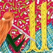 Eleven Pipers Piping (50 Piece Mini Wooden Jigsaw Puzzle)