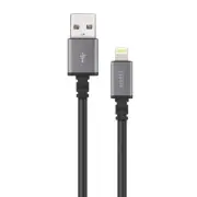Moshi 3M USB Cable MFi-Certified Lightning Connector for iPhone Sync Cable Black