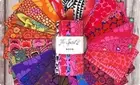 Kaffe Fassett Collective Feb 2021 - Hot - 6" Strip Roll - 20 pcs, Cotton fabric