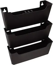 FOYTOKI Office Wall Mount File Organizer Mail Folder Holder Letter Rack Paper Holder Wall Document Rack Space-Saving Storage
