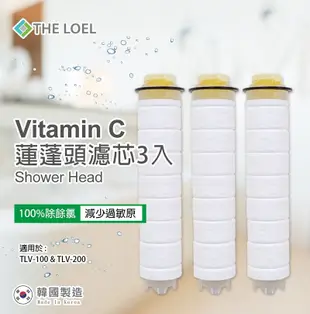 THE LOEL 維他命C蓮蓬頭濾芯3入裝 (3折)