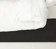 Ardor Boudoir Quilted Valance Double Bed Size/Bedding Skirt Base Cover Black