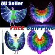 LED Wings Light Up Butterfly Cape Colorful Belly Dance Costumes For Adult KidsJC