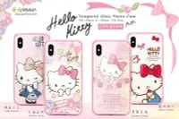 在飛比找Yahoo!奇摩拍賣優惠-正版 Hello Kitty 四角防撞玻璃殼 - 花園派對 