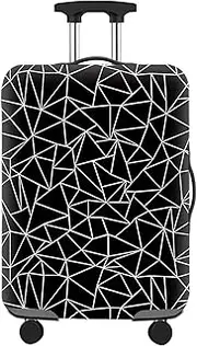 [XXLAUBBD] Luggage Cover Protector Fits 22-28 Inch, Washable Elastic Dust Cover, Suitcase Cover, Dustproof Protector with Zip and Carrying Hole Easy to Use Luggage Cover Suitable for Travelling (1 Set L)