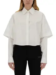 [Off-White] Off-White-Poplin Shirt-Donna 40