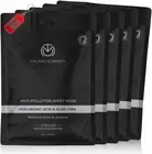 Hydrating Face Sheet Mask (Pack of 5) Charcoal Sheet Mask Set (0.85 Oz X 5) - Hy