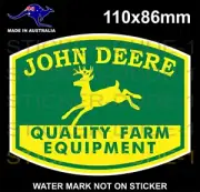 JOHN DEERE STICKER QUALITY FARM EQUIPMENT