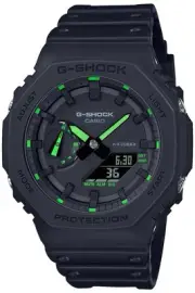 G-Shock GA-2100-1A3JF Men's Black Resin Watch Neon Accents Shock Resistant 20AT