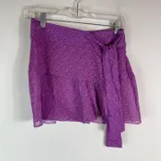 Vix Paula Hermanny NWT Purple Diane Pareo Skirt Size S