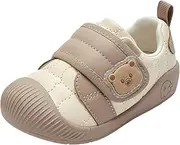 [Balabala] Toddler Casual Sneakers Unisex Kids Walking Shoes with Hook and Loop, Breathable Cozy and Lightweight