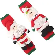 ARTIBETTER 2pcs Refrigerator Handle Gloves Fridge Handle Protector Fridge Wraps Oven Decor Refrigerator Door Xmas Props Oven Door Xmas Decor Freezer Organizer Bins Slide Whistle Bulk Flannel