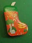 NEW L'occitane Christmas Festive Sock Shaped Collectible Tin Bauble 14x10x4cm