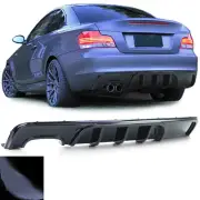 Rear Diffuser Black Gloss for BMW 1er E82 E88 2007-2013 With M-PACKET