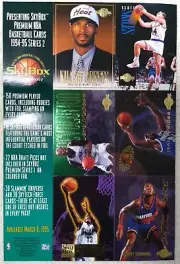 1994-95 Skybox Premium Basketball Promo Card Sheet Glenn Robinson Jamal Mashburn